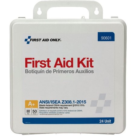 First Aid Only Ansi Unit First Aid Kit, 50 Person, 24/Kit, White FAO90601